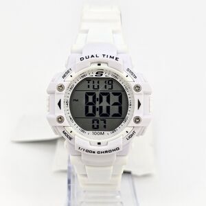 Sketchers Women's Sports Digital Watch 38MM White Case Plastic Band Straps